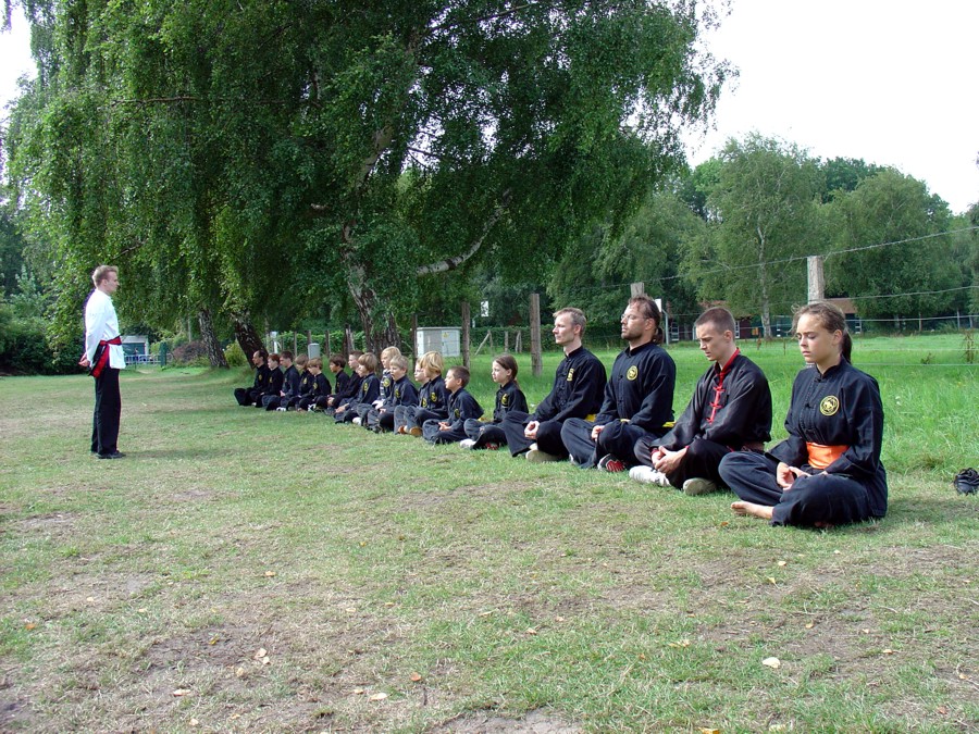 Meditation am Ende der Trainingseinheit
